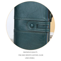Dual-Zip Classic Long Wallet – Sleek and Elegant Must-Have!-Blue-State of Style
