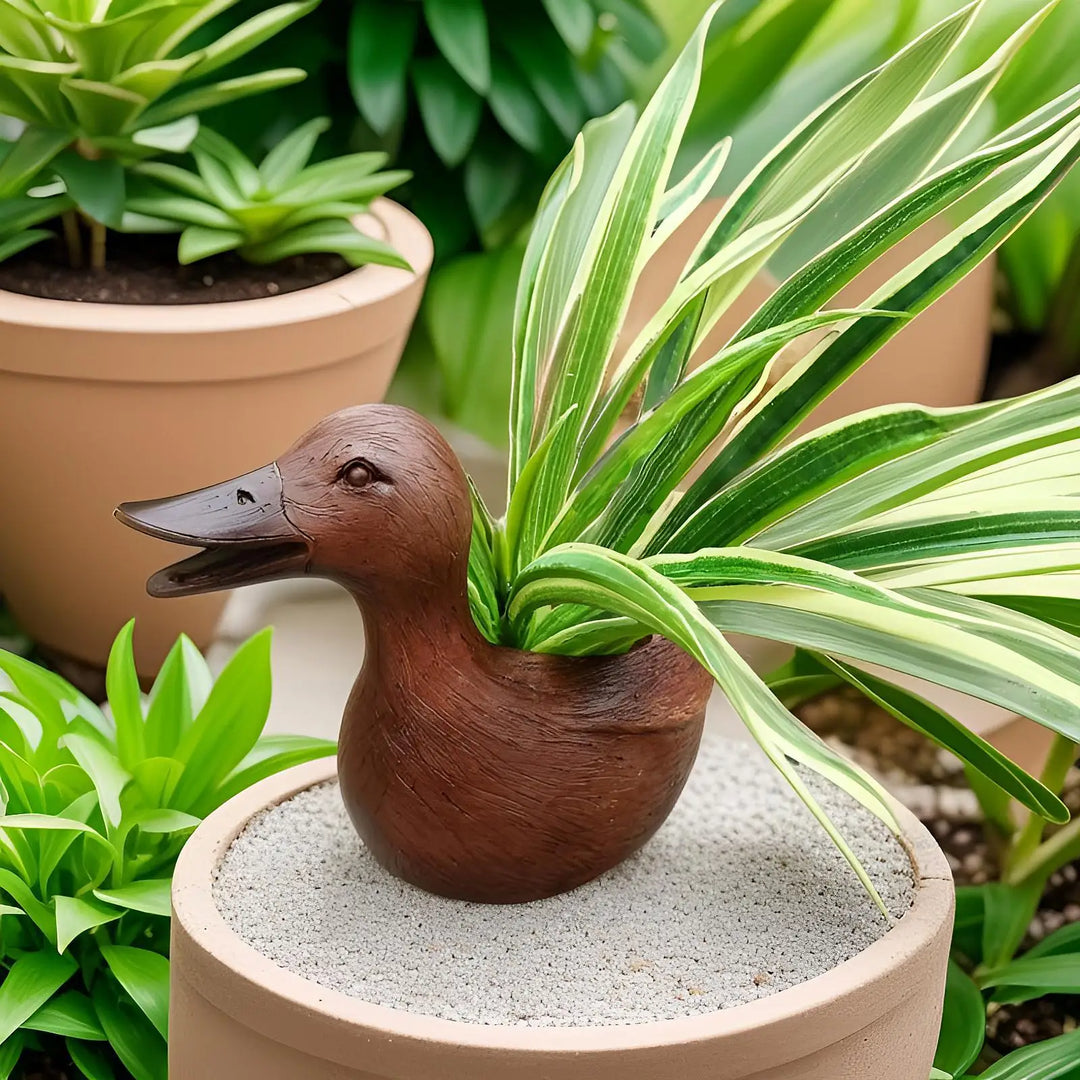 Duck Statue Flowerpot - QuackyPlanter-State of Style