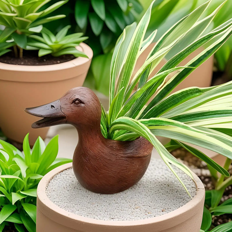 Duck Statue Flowerpot - QuackyPlanter-State of Style