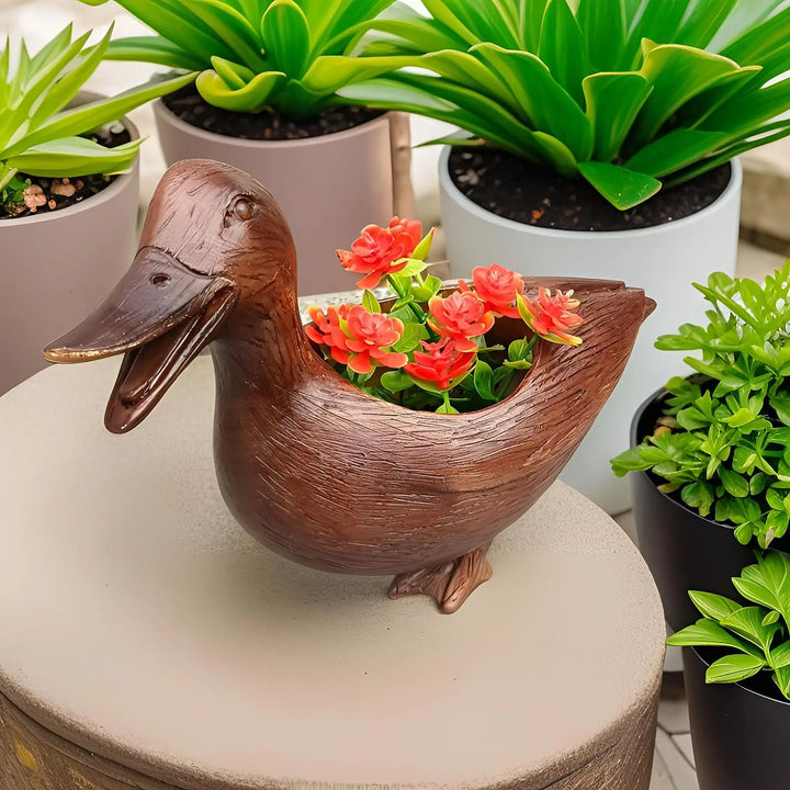 Duck Statue Flowerpot - QuackyPlanter-State of Style