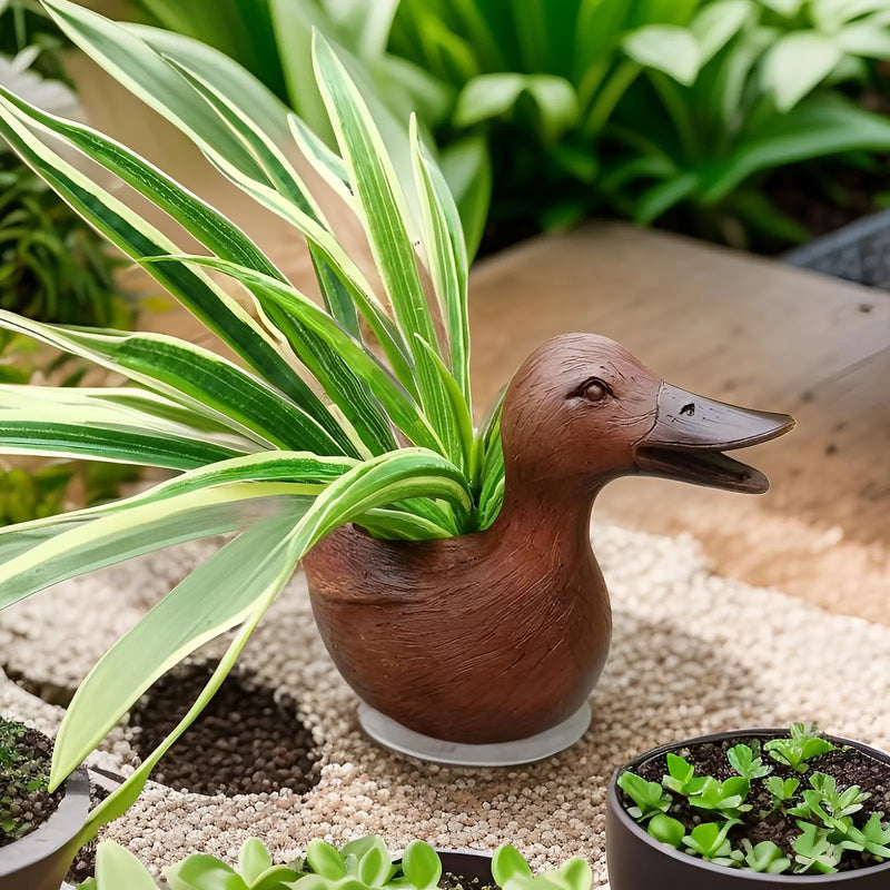Duck Statue Flowerpot - QuackyPlanter-State of Style