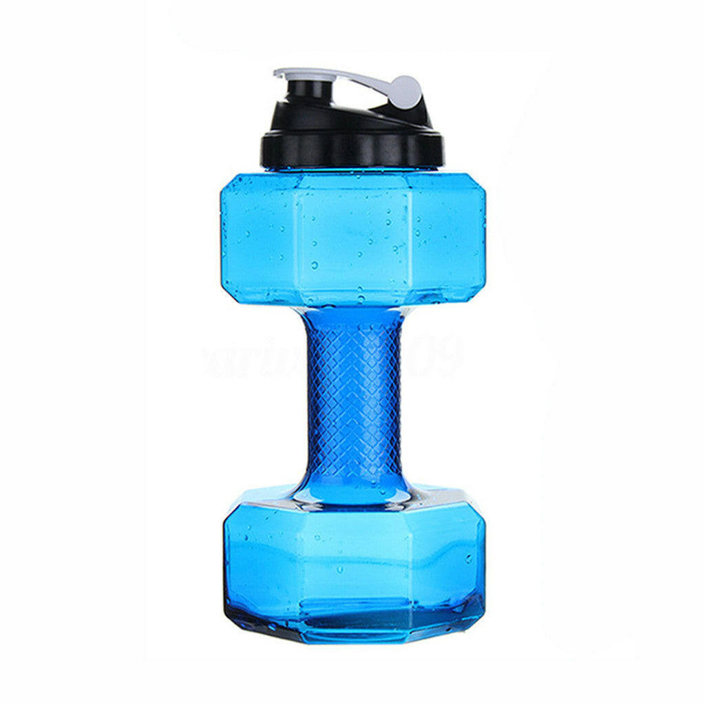 Dumbbell Water Bottle for Fitness & Hydration – HydraBell-Blue-500ML-State of Style