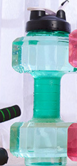 Dumbbell Water Bottle for Fitness & Hydration – HydraBell-Green-500ML-State of Style