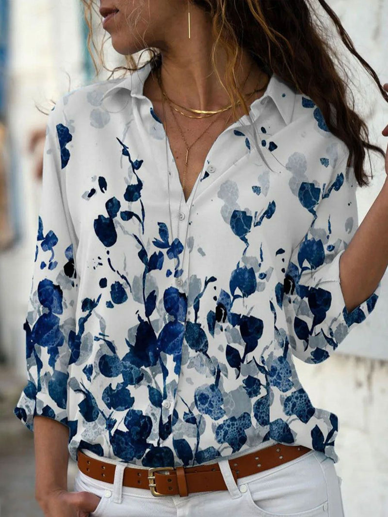 DuskBlouse | Elegant Women's Blouse-Blue-S-State of Style