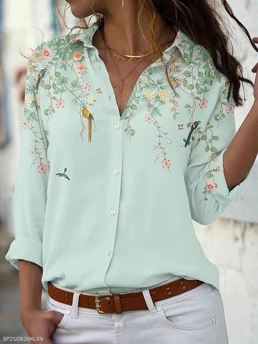 DuskBlouse | Elegant Women's Blouse-Mint-S-State of Style