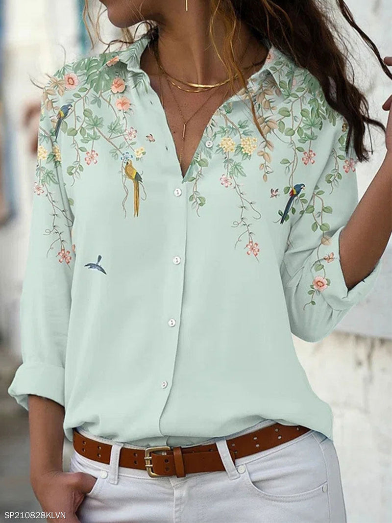 DuskBlouse | Elegant Women's Blouse-Mint-S-State of Style