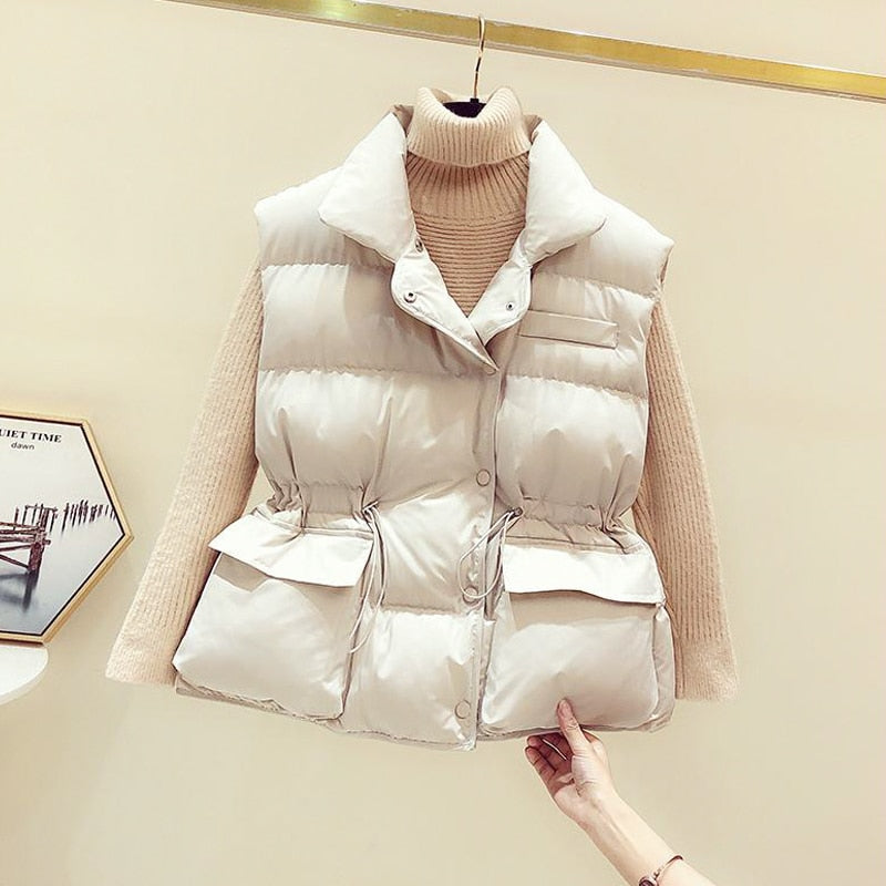 DustiVerwarmer | Women's Lightweight Bodywarmer-Beige-M-State of Style