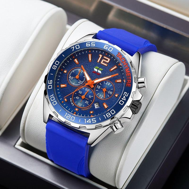 Dynamic Watch for Every Occasion - Eleganzio-Silver - Blue-State of Style