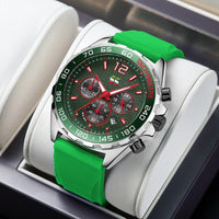 Dynamic Watch for Every Occasion - Eleganzio-Silver - Green-State of Style
