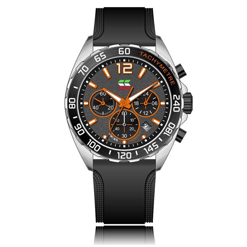 Dynamic Watch for Every Occasion - Eleganzio-Silver - Orange-State of Style
