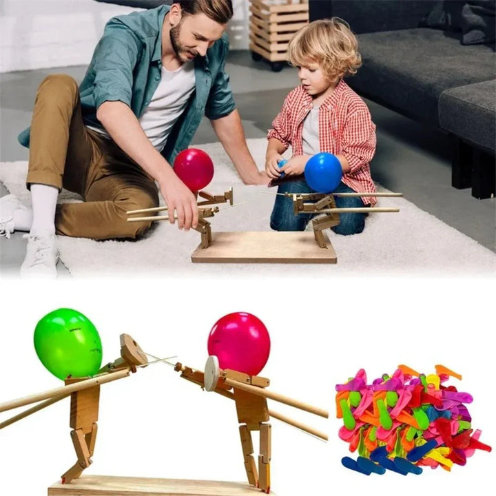Dynamic Wooden Fencing Game - BambooBattles-3mm - 50 balloons-State of Style