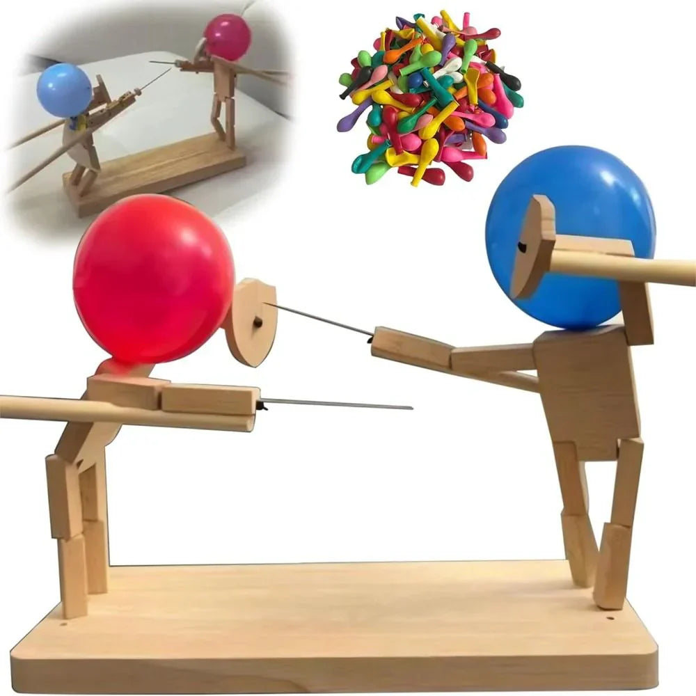 Dynamic Wooden Fencing Game - BambooBattles-3mm - 50 balloons-State of Style