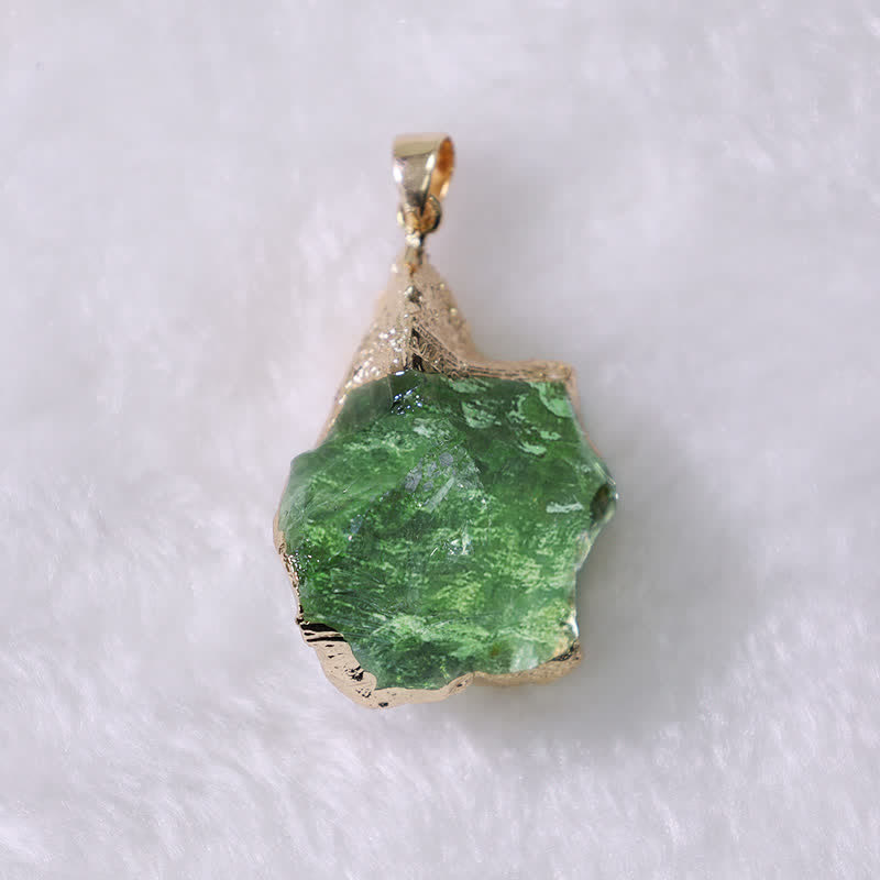 Fine Natural Moldavite Necklace - Lyra