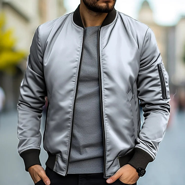 Men's bomber jacket with arm pocket – Jaron autumn edition