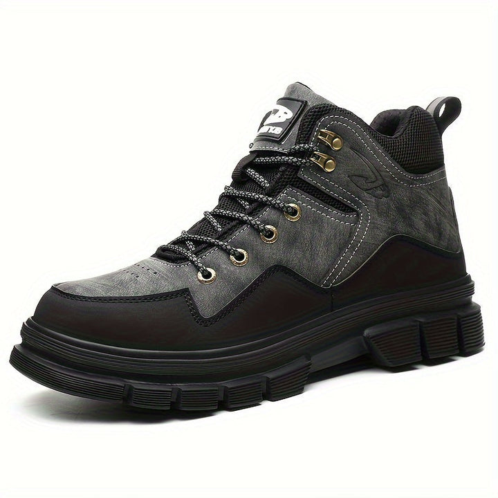 Men's safety shoes mid-cut with reinforced toe cap & sole – Auron