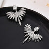 Celeste Silver Angel Wing Stud Earrings