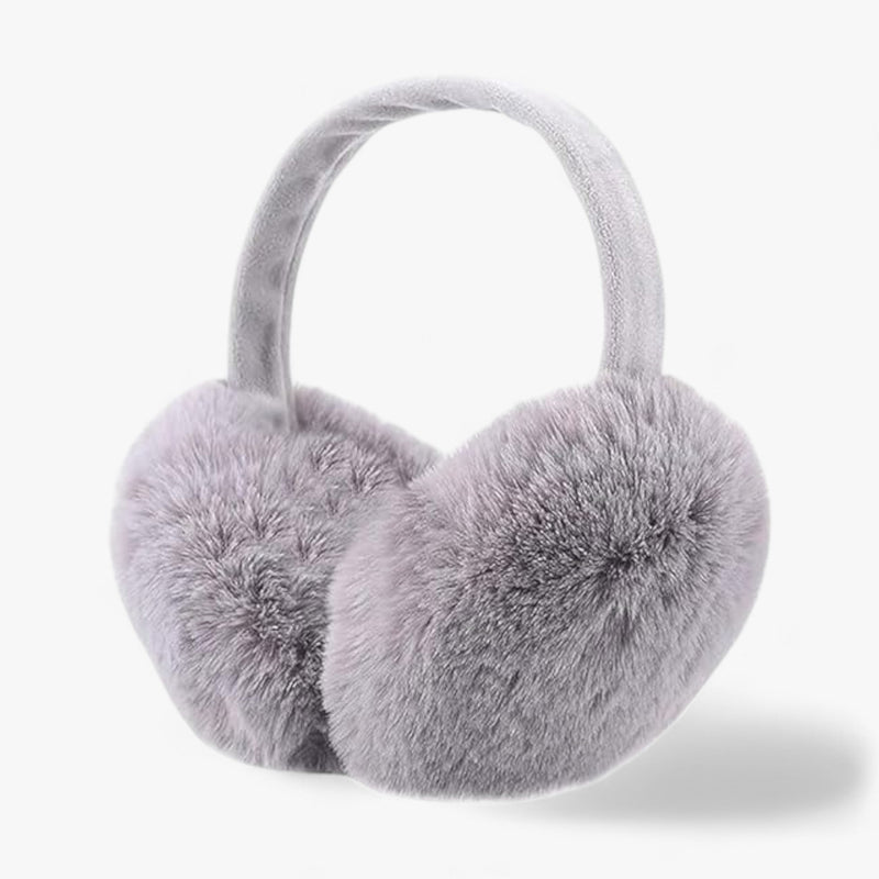 Ear Warmers in Faux Fur | Winter Luxury and Warmth - Luna-Grey-State of Style