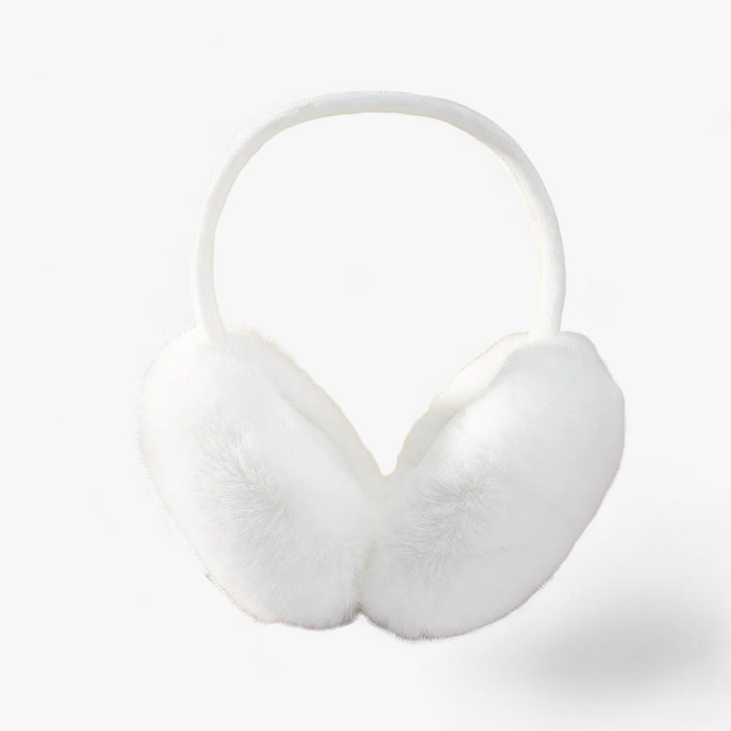 Ear Warmers in Faux Fur | Winter Luxury and Warmth - Luna-White-State of Style