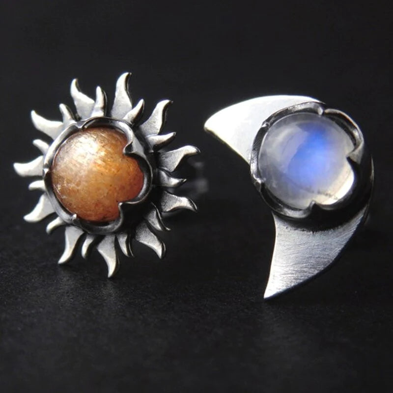 Earrings Sun and Moon - Sunny-State of Style