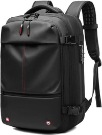 Expandable Compression Travel Backpack with Anti-Theft Lock & Wet Compartment