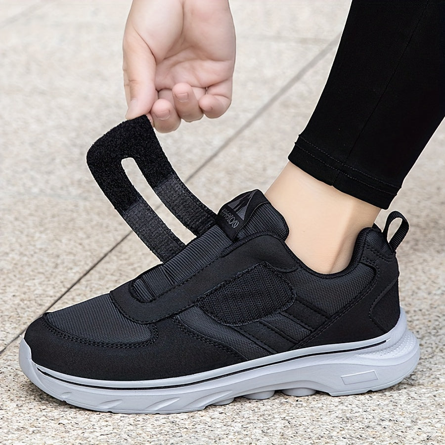 EasyStride Velcro Walking Shoes – Comfortable and Breathable-Black-5-State of Style