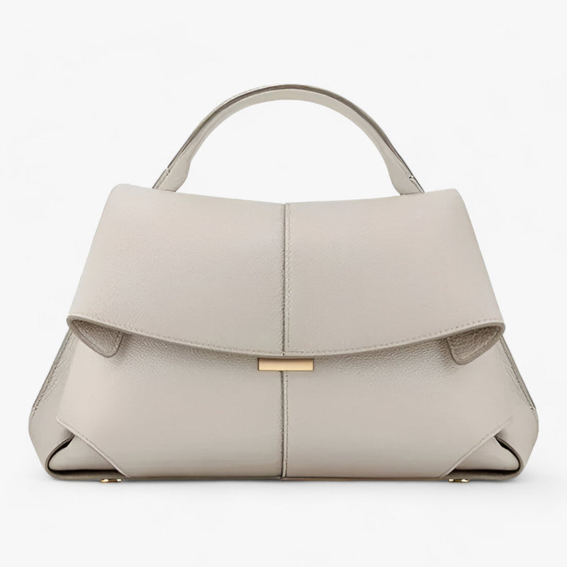 Éclat | Luxe Leather Handbag - Stylish and Trendy-White-State of Style