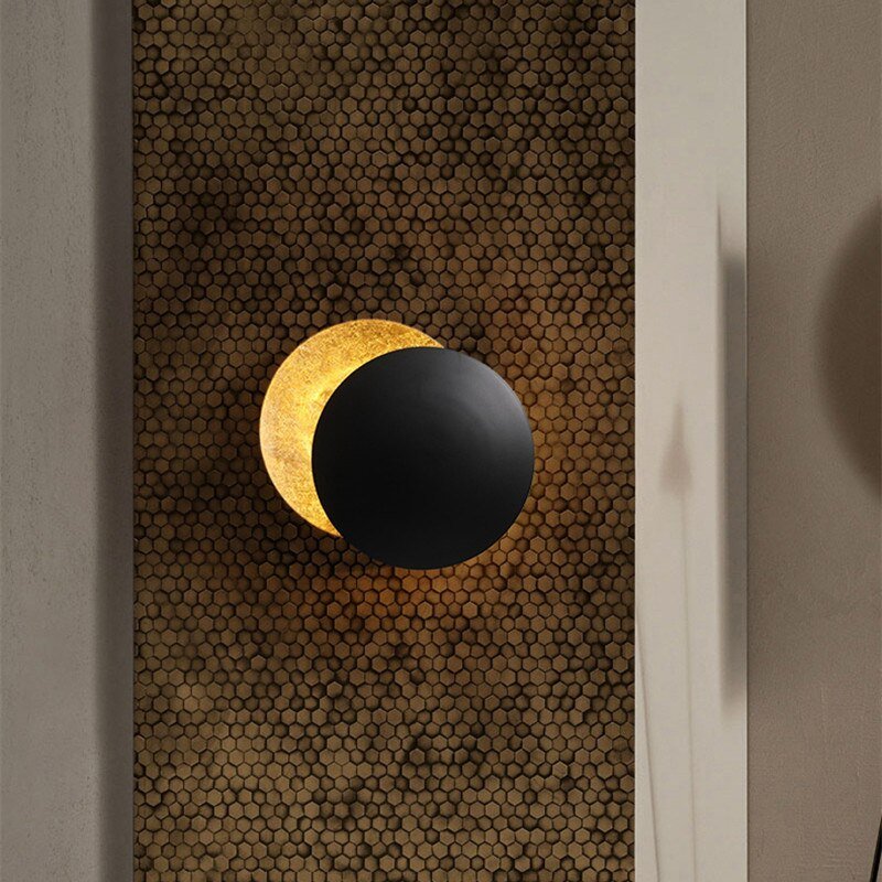 Eclipse Wall Lamp - Solaris-Gold-20cm-State of Style