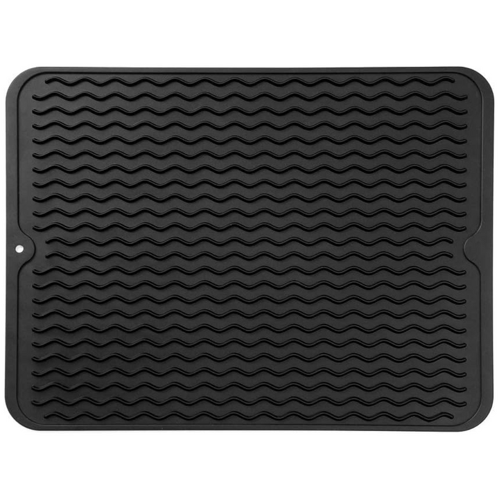 Eco-friendly silicone drying mat - Multiple uses & heat resistant-Black-40 x 30 cm-State of Style