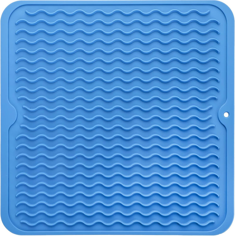 Eco-friendly silicone drying mat - Multiple uses & heat resistant-Blue-30 x 30 cm-State of Style