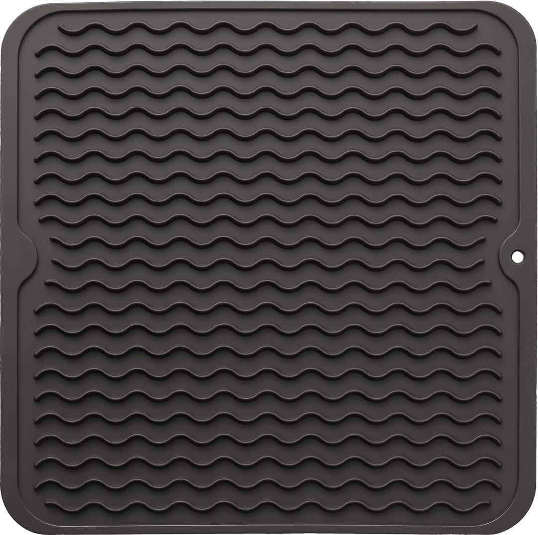 Eco-friendly silicone drying mat - Multiple uses & heat resistant-Brown-30 x 30 cm-State of Style