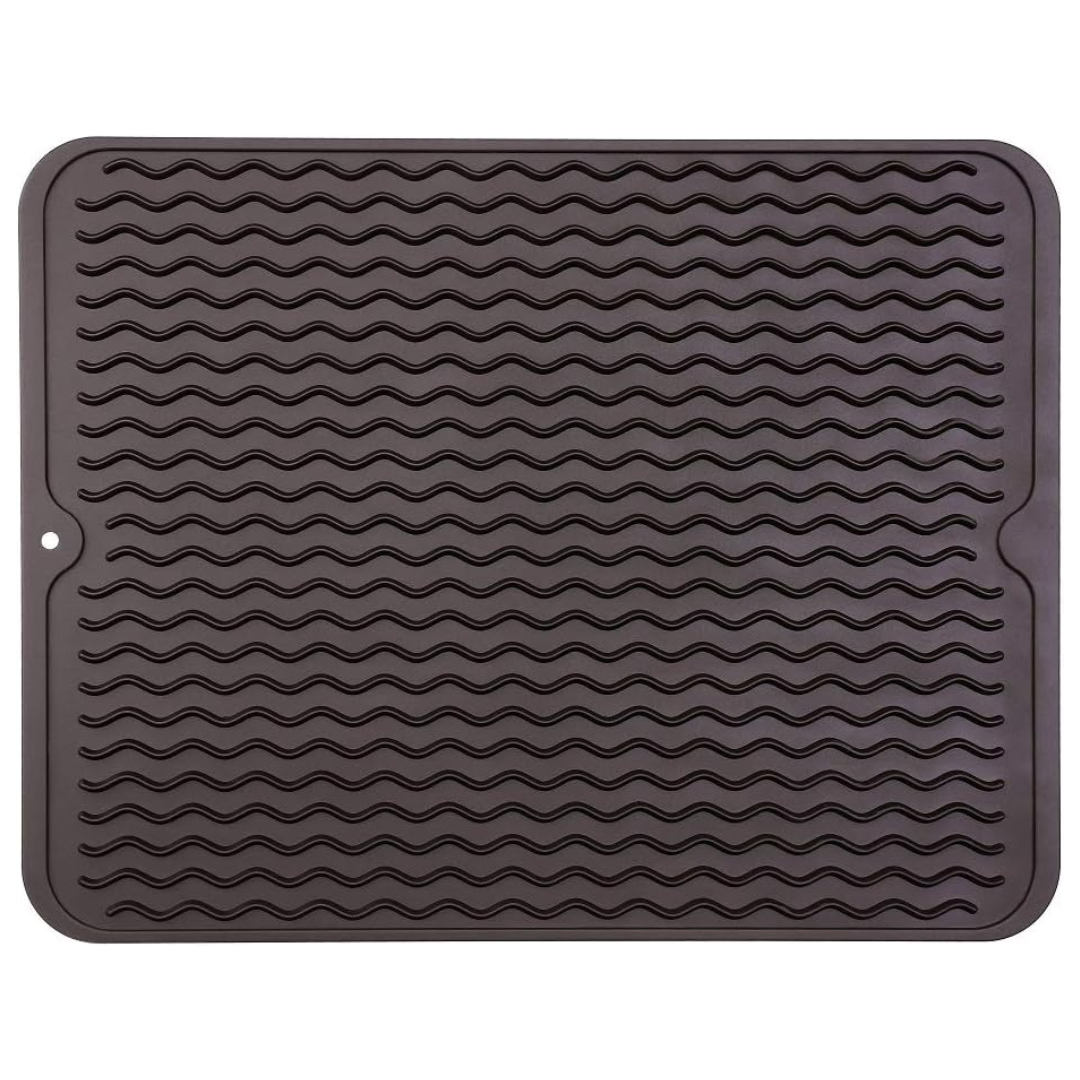 Eco-friendly silicone drying mat - Multiple uses & heat resistant-Brown-40 x 30 cm-State of Style