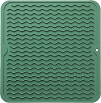 Eco-friendly silicone drying mat - Multiple uses & heat resistant-Green-30 x 30 cm-State of Style