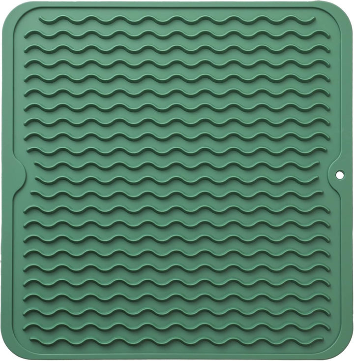 Eco-friendly silicone drying mat - Multiple uses & heat resistant-Green-30 x 30 cm-State of Style