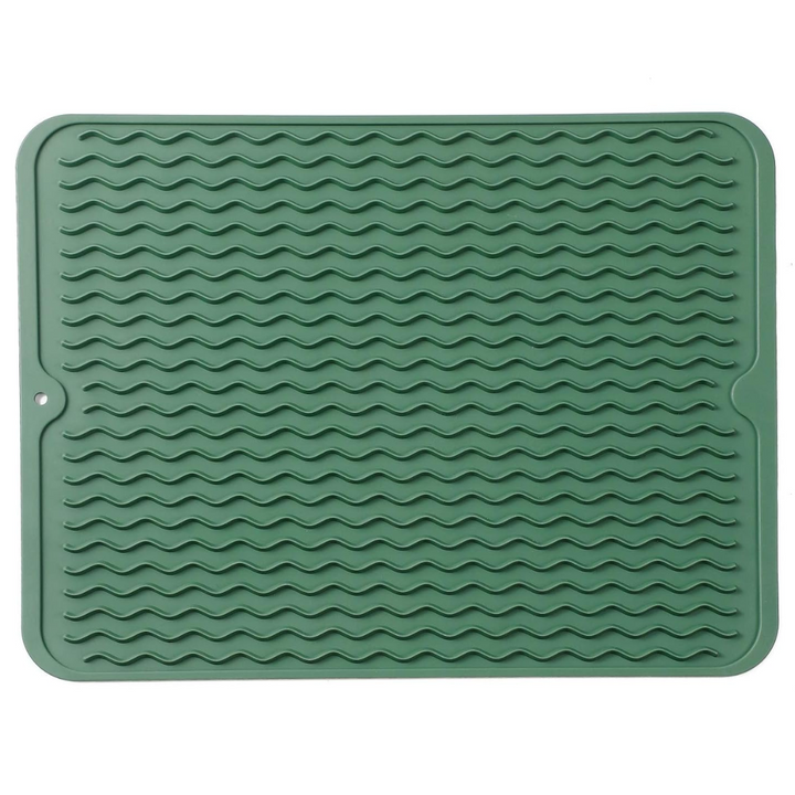 Eco-friendly silicone drying mat - Multiple uses & heat resistant-Green-40 x 30 cm-State of Style