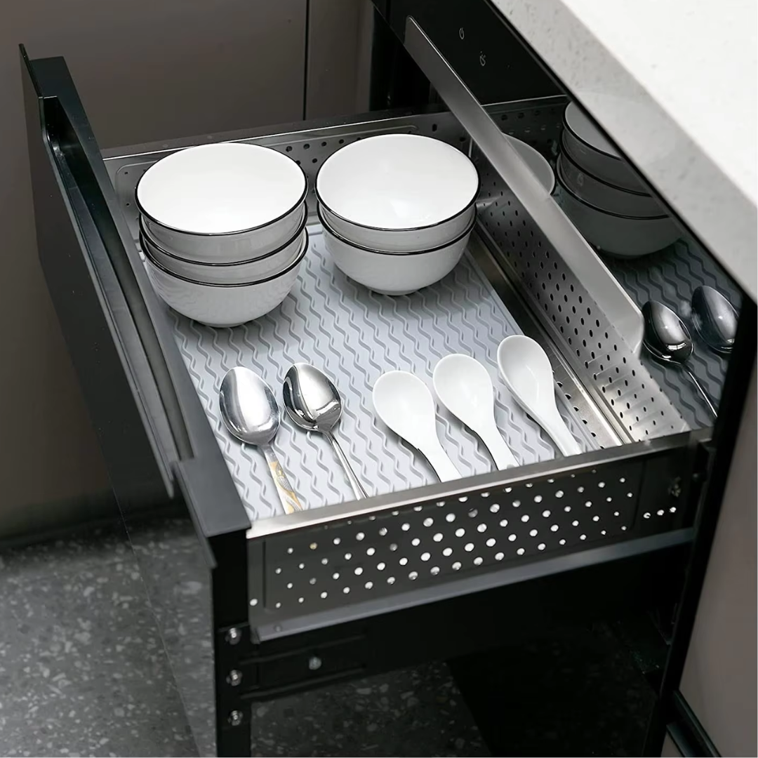 Eco-friendly silicone drying mat - Multiple uses & heat resistant-Grey-30 x 30 cm-State of Style