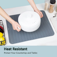 Eco-friendly silicone drying mat - Multiple uses & heat resistant-Grey-30 x 30 cm-State of Style