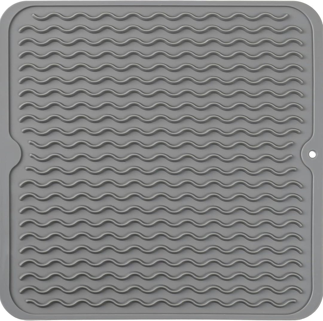 Eco-friendly silicone drying mat - Multiple uses & heat resistant-Grey-30 x 30 cm-State of Style