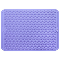 Eco-friendly silicone drying mat - Multiple uses & heat resistant-Light purple-40 x 30 cm-State of Style