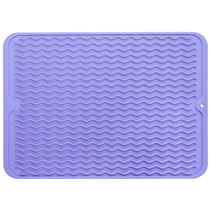 Eco-friendly silicone drying mat - Multiple uses & heat resistant-Light purple-40 x 30 cm-State of Style