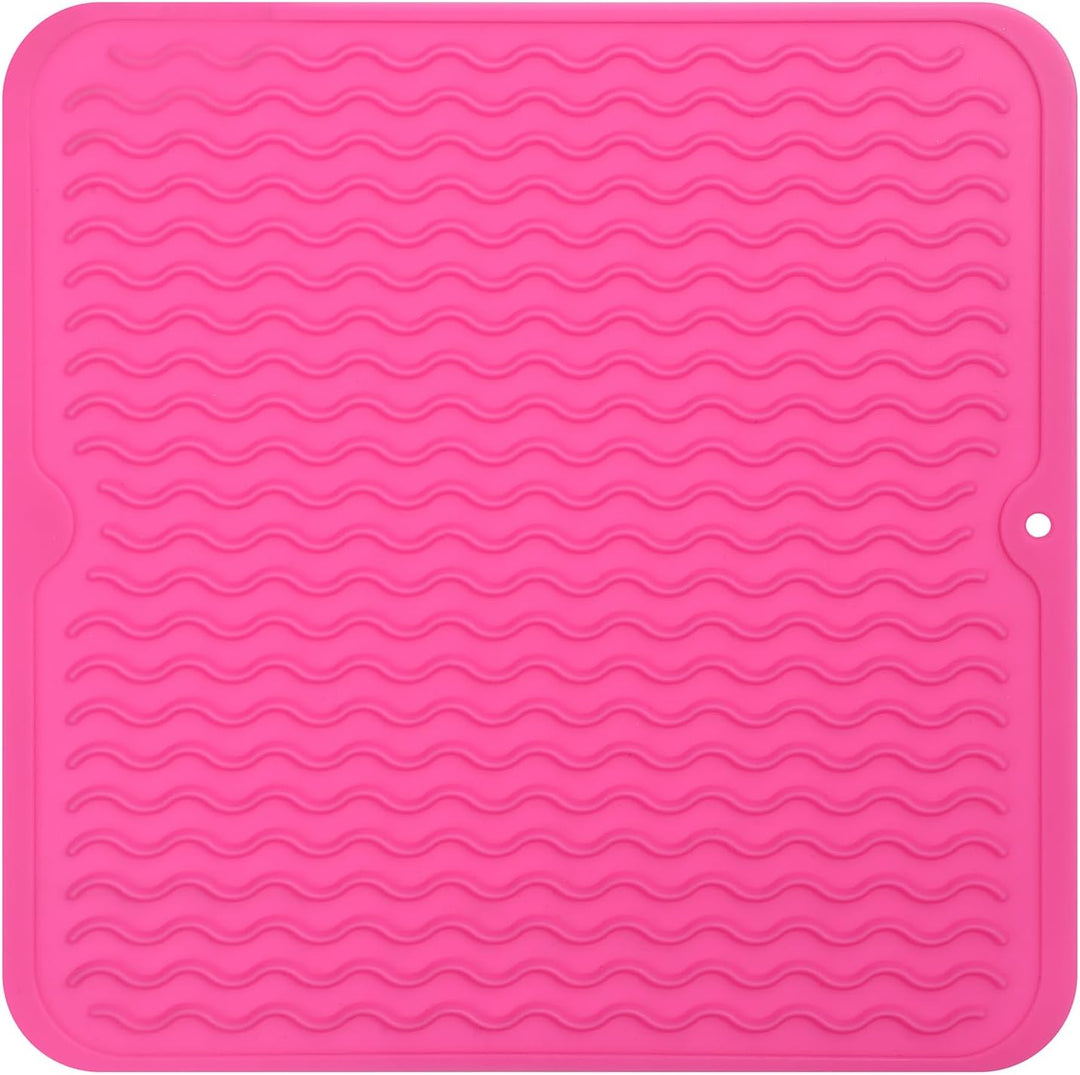 Eco-friendly silicone drying mat - Multiple uses & heat resistant-Pink-30 x 30 cm-State of Style