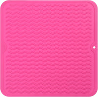Eco-friendly silicone drying mat - Multiple uses & heat resistant-Pink-30 x 30 cm-State of Style