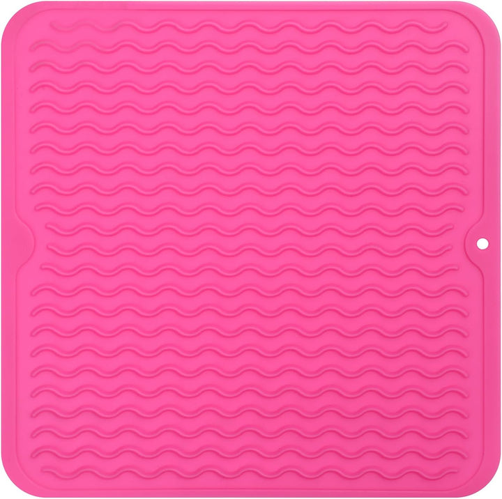Eco-friendly silicone drying mat - Multiple uses & heat resistant-Pink-30 x 30 cm-State of Style