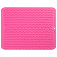 Eco-friendly silicone drying mat - Multiple uses & heat resistant-Pink-40 x 30 cm-State of Style