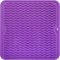 Eco-friendly silicone drying mat - Multiple uses & heat resistant-Purple-30 x 30 cm-State of Style