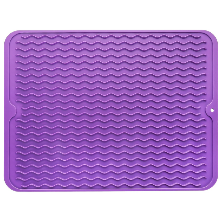 Eco-friendly silicone drying mat - Multiple uses & heat resistant-Purple-40 x 30 cm-State of Style