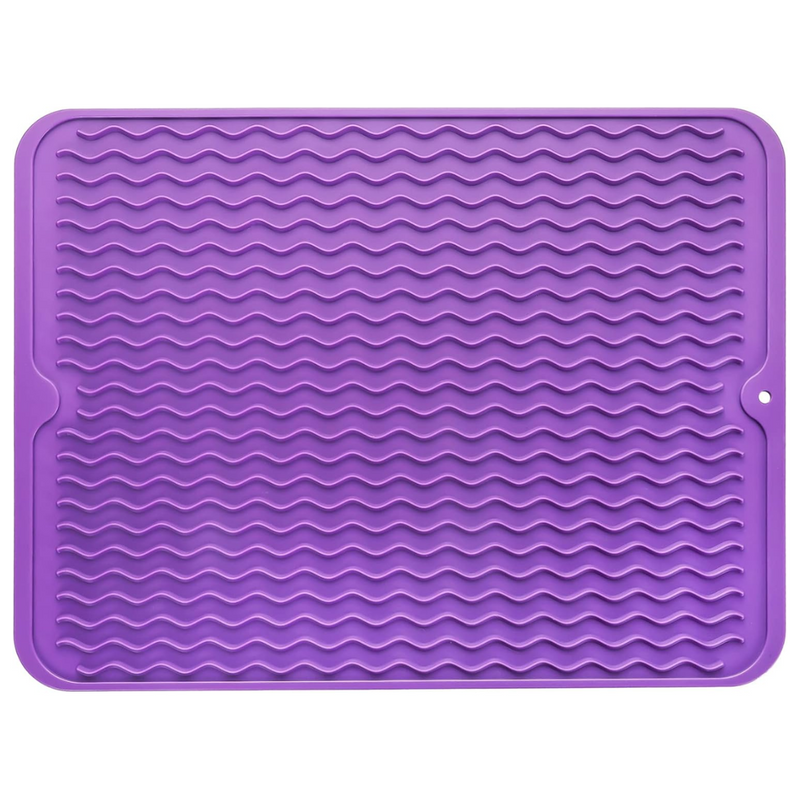 Eco-friendly silicone drying mat - Multiple uses & heat resistant-Purple-40 x 30 cm-State of Style