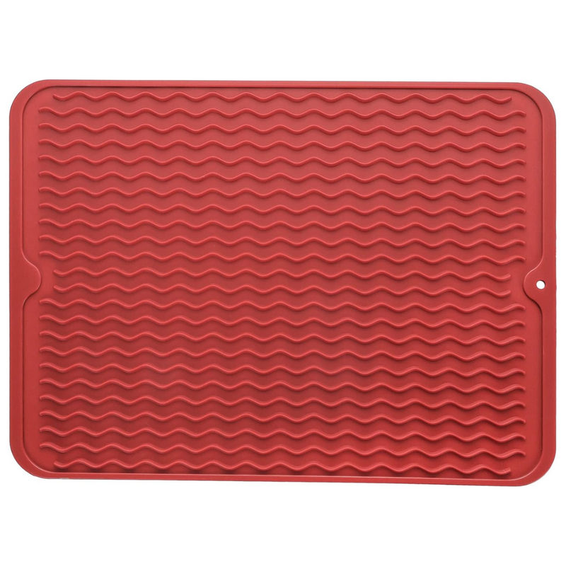 Eco-friendly silicone drying mat - Multiple uses & heat resistant-Red-40 x 30 cm-State of Style