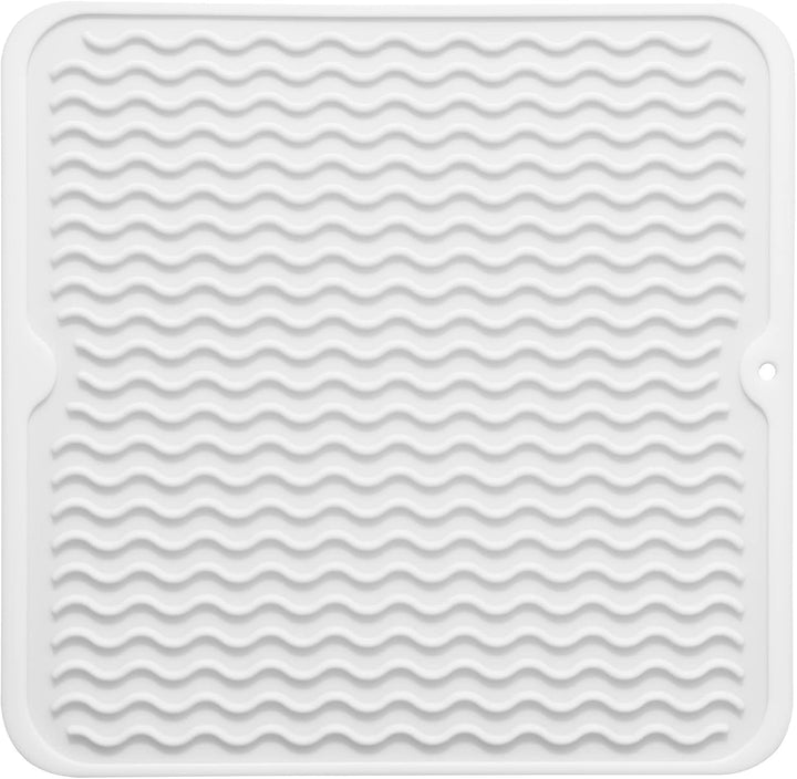 Eco-friendly silicone drying mat - Multiple uses & heat resistant-White-30 x 30 cm-State of Style