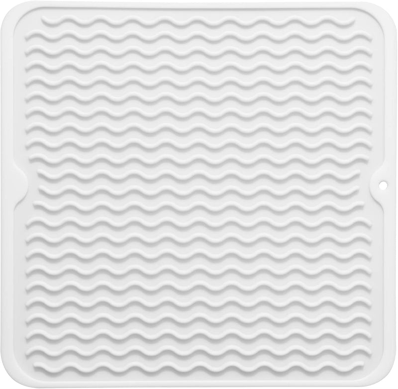 Eco-friendly silicone drying mat - Multiple uses & heat resistant-White-30 x 30 cm-State of Style