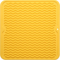 Eco-friendly silicone drying mat - Multiple uses & heat resistant-Yellow-30 x 30 cm-State of Style